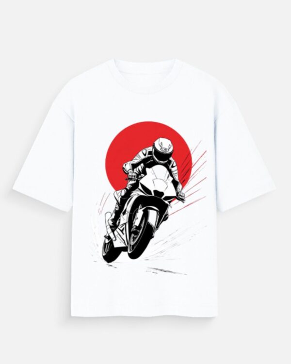 Ride Fast White Ride Fast Oversized T-shirt